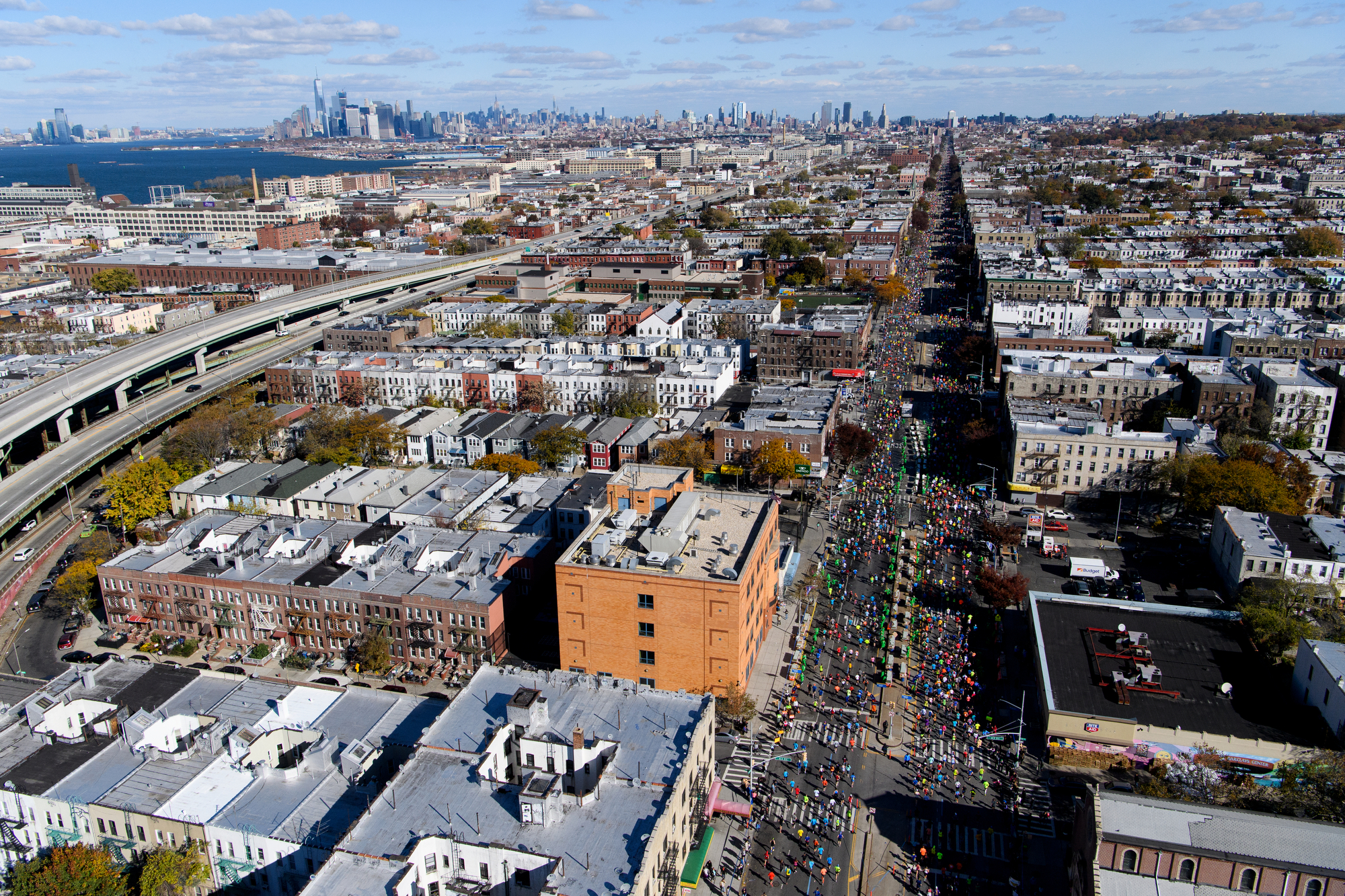 New York, NY - November 6, 2016: ****Aerial Coverage of the New York City Marathon for ESPN. **** (Joe McNally for ESPN)